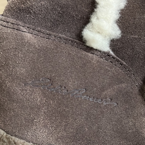 Eddie Bauer suede and sherling boots sz 8 - Picture 7 of 8